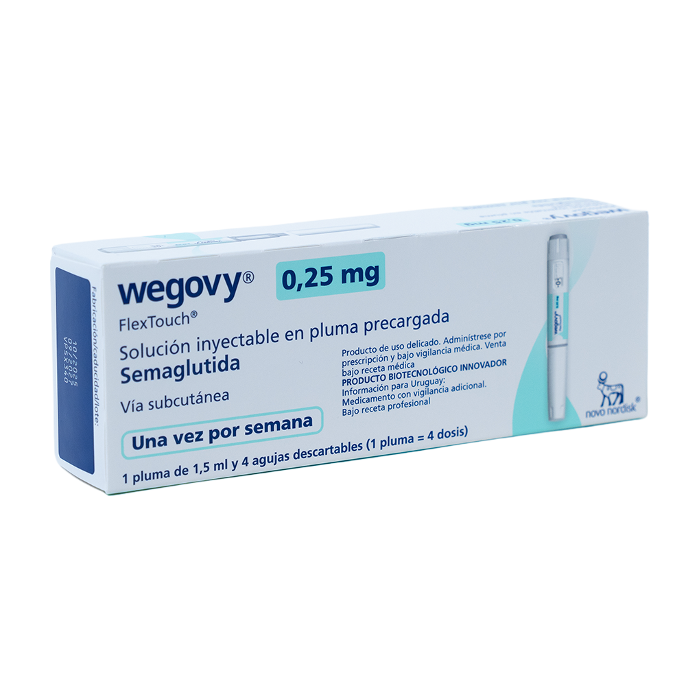 Wegovy 0,25 mg, solución inyectable en pluma precargada FlexTouch X1