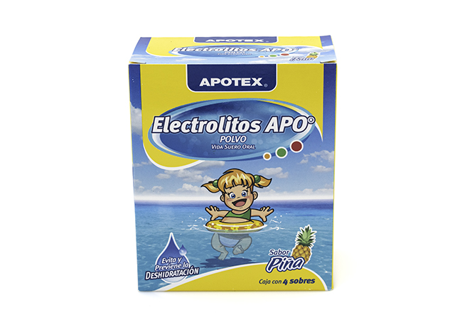 APO-ELECTROLITOS PIÑA SOBRES SOLUCIÓN ORAL