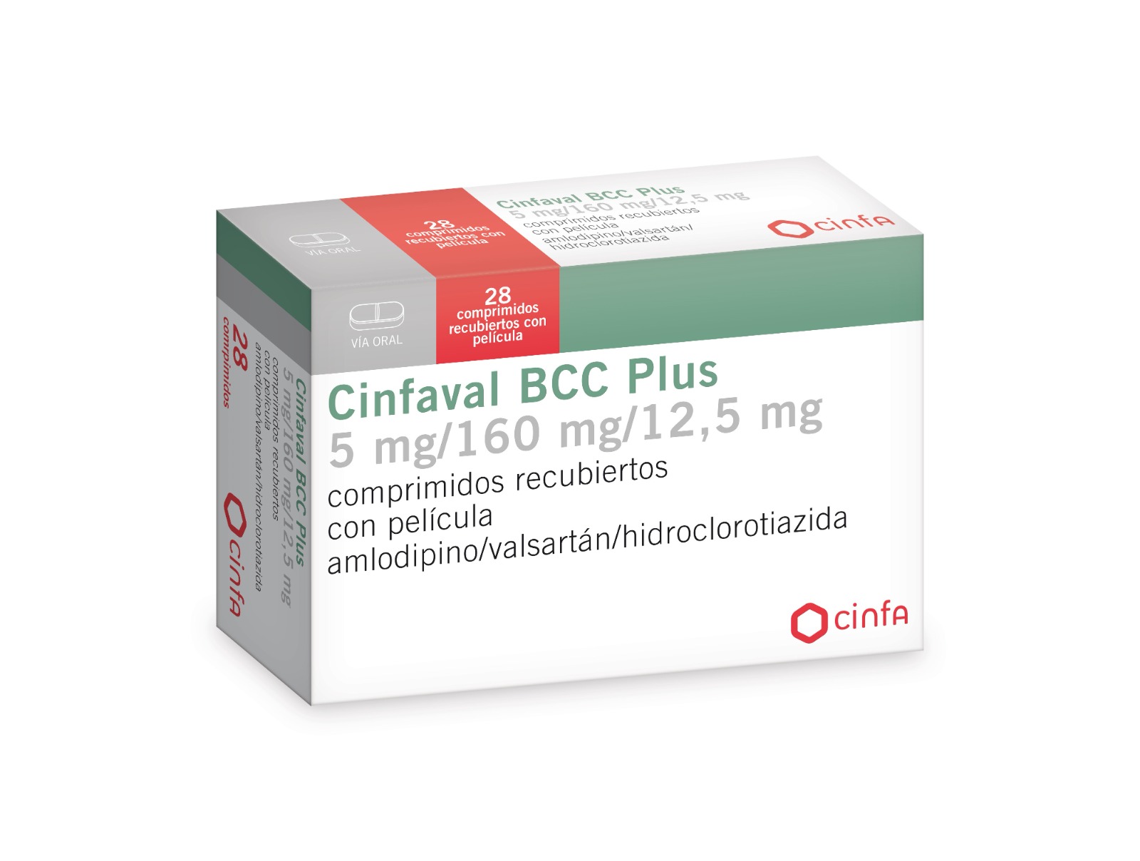 Cinfaval BCC Plus 5mg/160mg/12.5mg x28