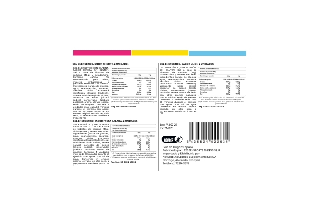 226ERS PACK HIGH ENERGY GEL XS