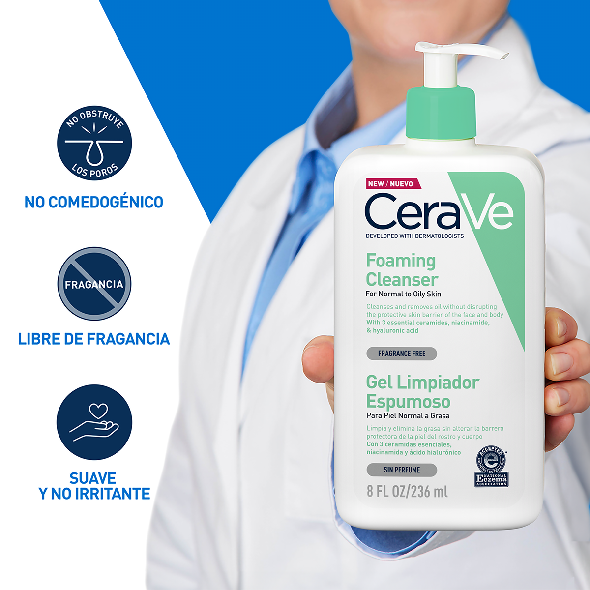 CeraVe Gel Limpiador espumoso 236ml