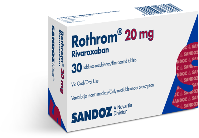 Rotrum SANDOZ ROTHROM 20MG X 30 UNIDADES