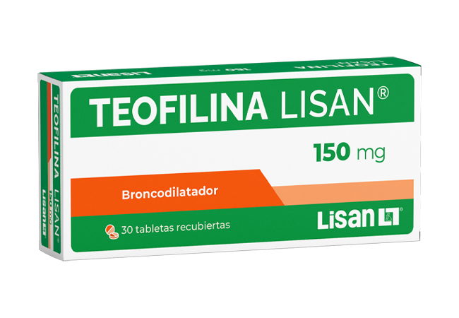 LISAN TEOFILINA 150MG TABLETAS
