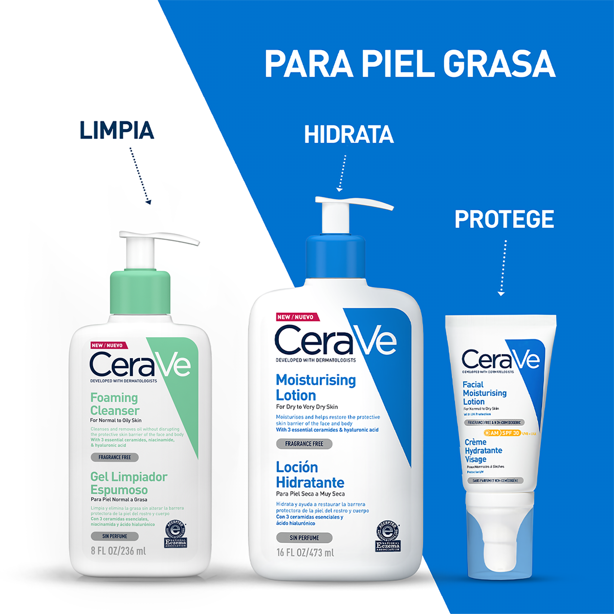 CeraVe Gel Limpiador espumoso 236ml