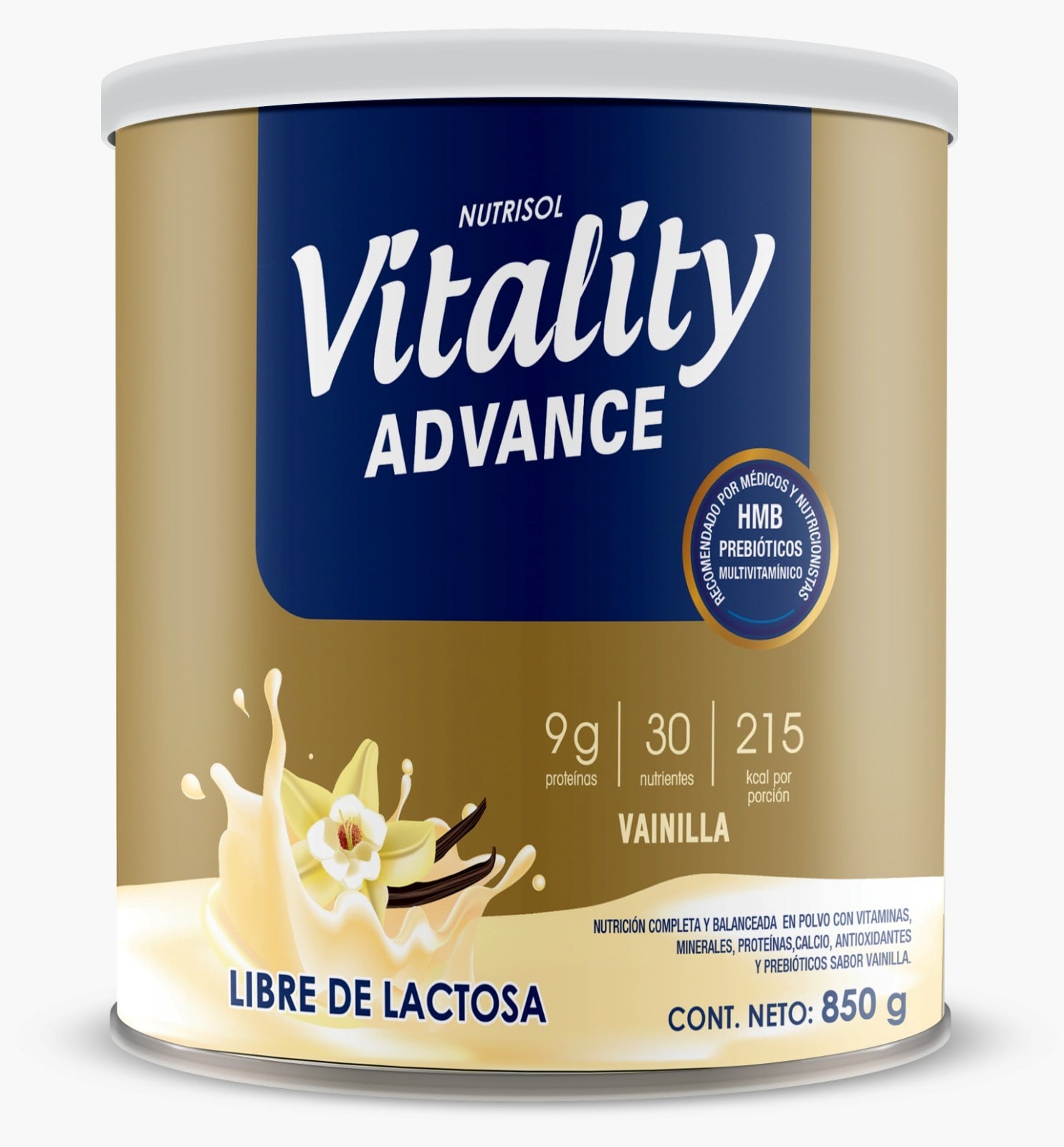 VITALITY ADVANCE VAINILLA 850 GR