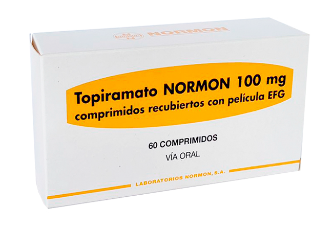 TOPIRAMATO NORMON 100 MG 60 COMPRIMIDOS RECUBIERTOS CON PELÍCULA EFG