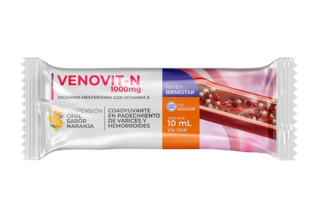 RCN Venovit-N 1000mg Diosmina-Hesperidina con vitamina E 30 sachets