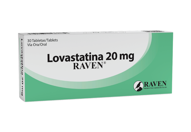 RAVEN lovastatina 20 mg