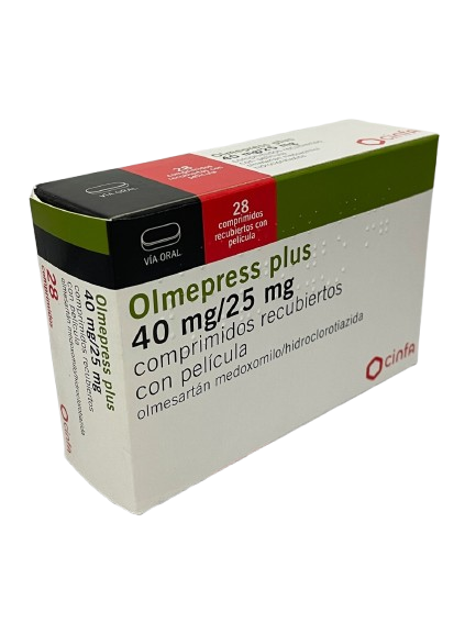 Olmepress Plus 40/25 mg x28 tabletas